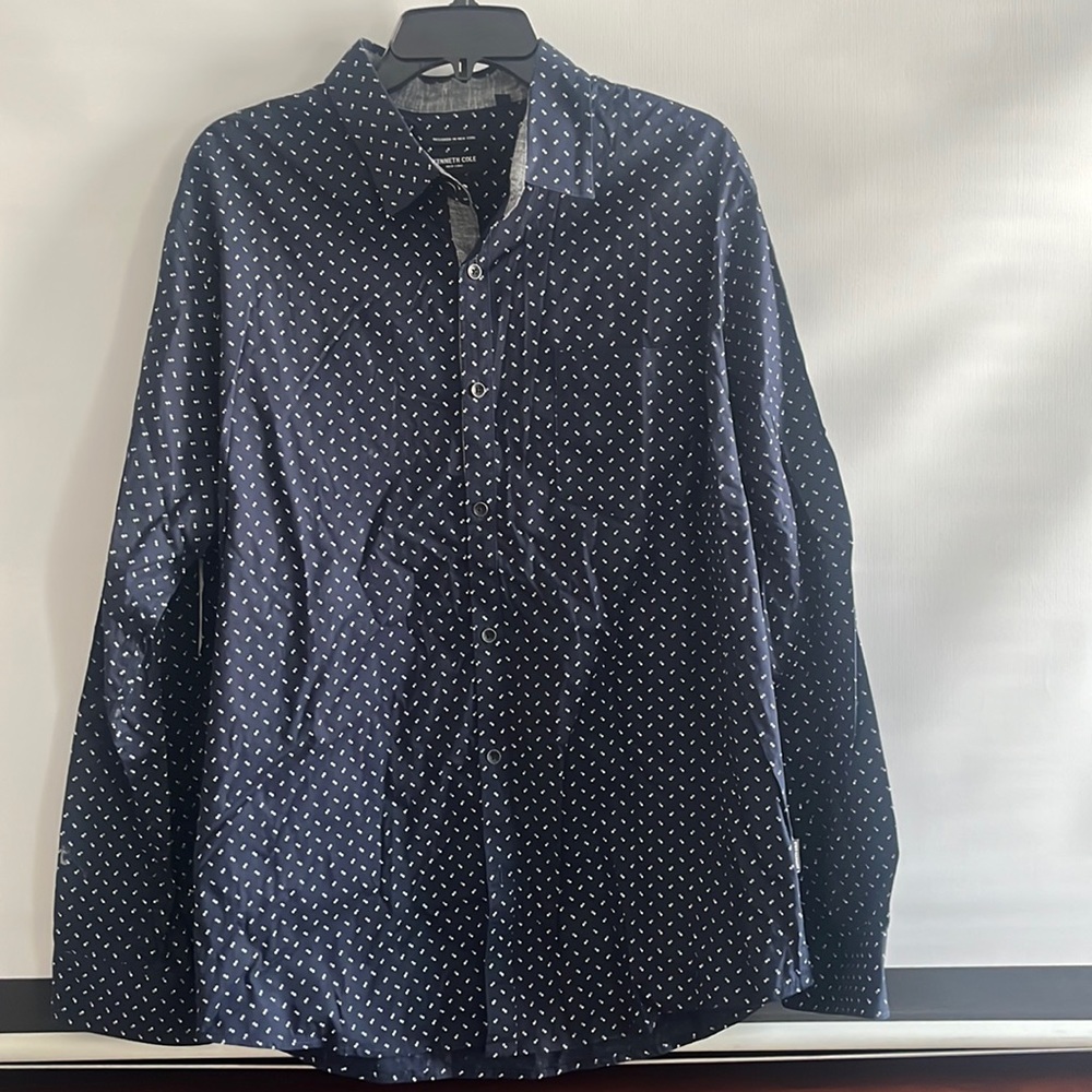 New. Keneth Cole dress blue shirt for men